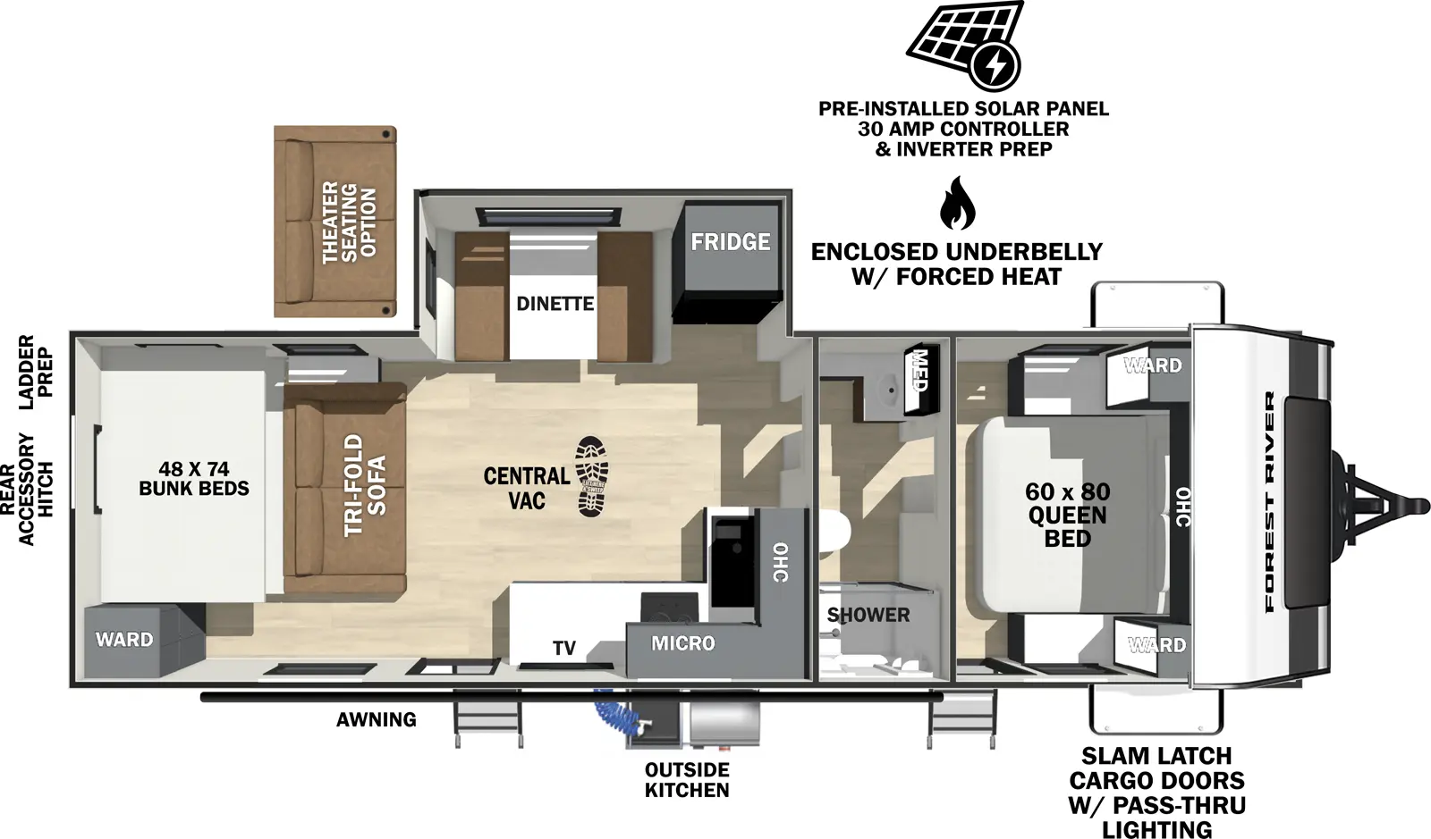 Ibex 25RBH Floorplan
